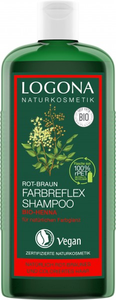 Logona Farbreflex Shampoo Rot-Braun Bio- Henna 250 ml