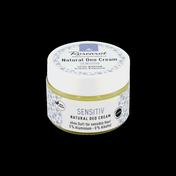 Deo Creme Sensitiv - vegan (100% natural) 50 g von Rosenrot Naturkosmetik – Produktabbildung 1