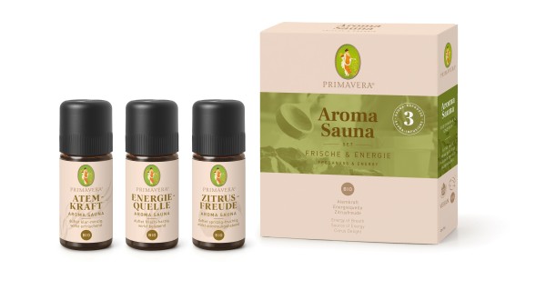 PRIMAVERA Set Aroma Sauna Frische & Energie 3 Stück