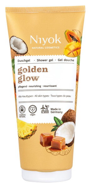 golden glow Duschgel 200 ml von Niyok – Produktabbildung 1