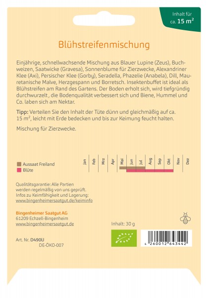 Bingenheimer Saatgut AG Ostergras- Sommergerste Pirona (Saatgut) 1 Stück