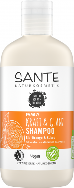 Sante FAMILY Kraft & Glanz Shampoo Bio-Orange & Kokos 250 ml
