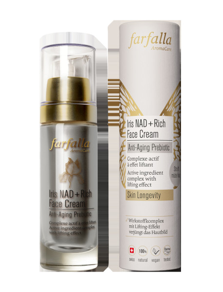 Iris NAD+ Rich Face Cream, Anti-Aging Prebiotic, 30ml von farfalla – Produktabbildung 1