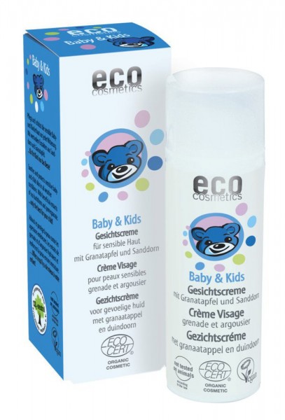 eco cosmetics Baby & Kids Gesichtscreme mit Granatapfel und Sanddorn 50 ml