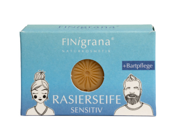 Rasierseife SENSITIV 100 g von FINigrana® Naturkosmetik – Produktabbildung 1
