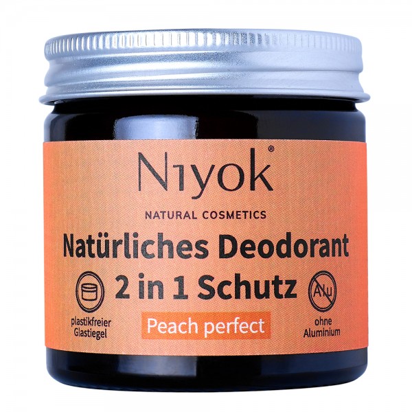 NIYOK - 2 in 1 Deodorant Creme Peach Perfect 40 ml