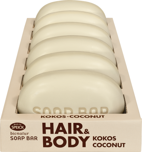 Made by Speick Bionatur Soap Bar Hair + Body Seife Kokos 125 g