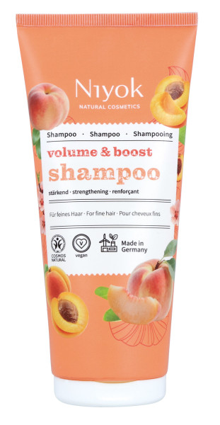 volume & boost Shampoo, stärkend 200 ml von Niyok – Produktabbildung 1