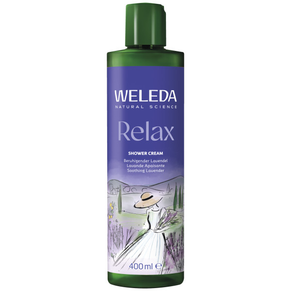 WELEDA Relax Shower Cream Lavendel 400 ml – Produktabbildung 1