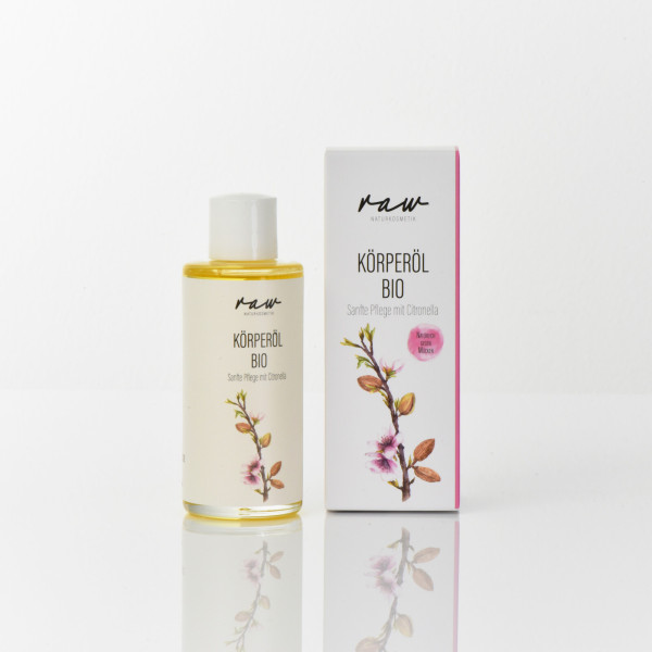 raw Körperöl Citronella 100 ml von raw Naturkosmetik – Produktabbildung 1