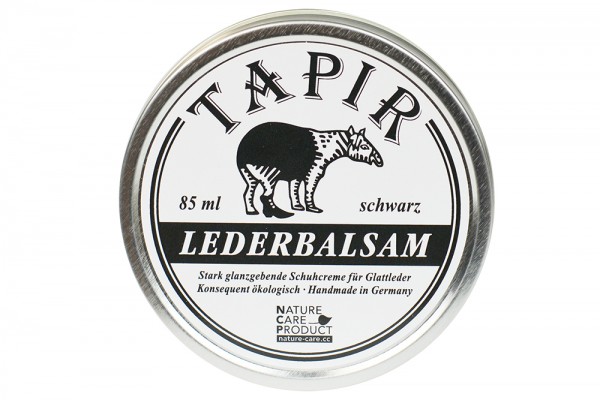 Tapir Schuh- und Lederpflege Lederbalsam schwarz in Weißblechdose, 85 ml 85 ml