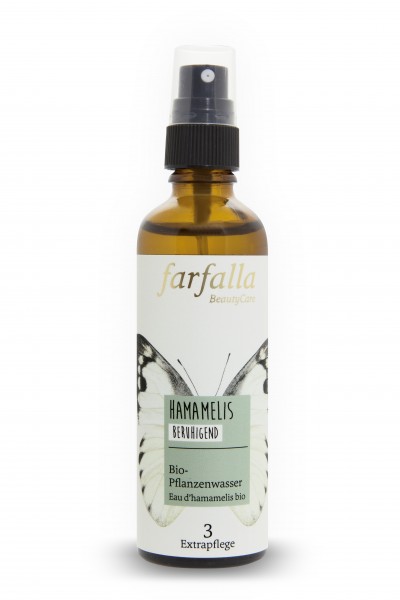 farfalla Hamamelis, Bio-Pflanzenwasser beruhigend 75 ml