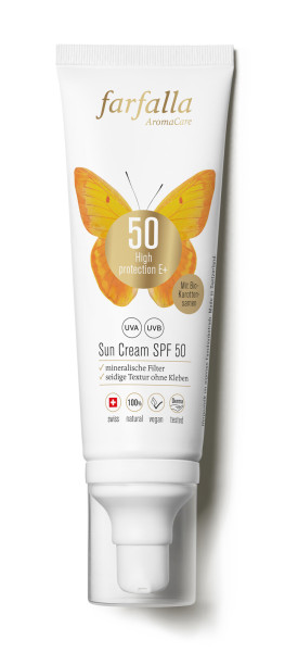 High Protection E+ Sun Cream SPF 50, 80ml von farfalla – Produktabbildung 1