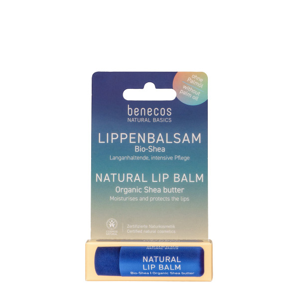 benecos Natural Basics Lipbalm Bio-Shea Blister 4,5 g – Produktabbildung 1