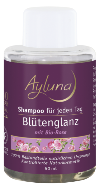Ayluna Shampoo Blütenglanz für jeden Tag mit Bio-Rose 50 ml