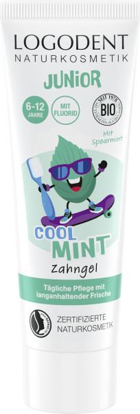 Junior Zahngel Cool Mint 75 ml von Logona – Produktabbildung 1
