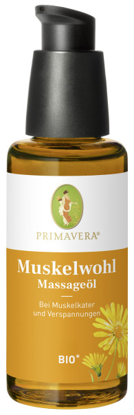 Muskelwohl Massageöl bio 50 ml von PRIMAVERA – Produktabbildung 1