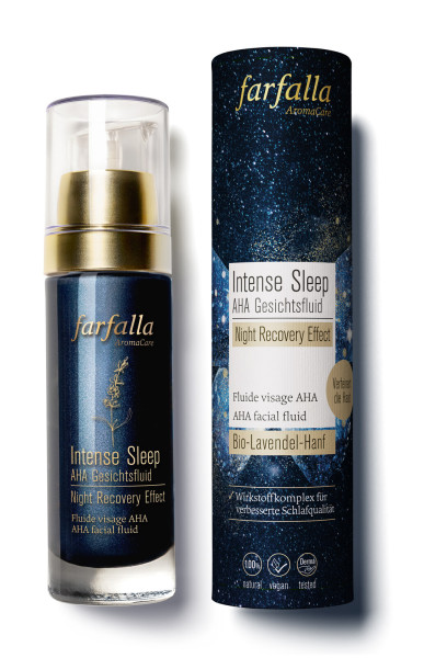 Intense Sleep AHA Gesichtsfluid, Night Recovery Effect, 30ml von farfalla – Produktabbildung 1
