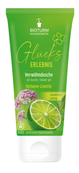Glücks-Erlebnis - Verwöhndusche Verbene-Limette 200 ml von BIOTURM – Produktabbildung 1
