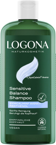 LOGONA Sensitive Balance Shampoo SymCalmin & Panthenol 250ml – Produktabbildung 1