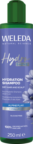 WELEDA HydroShine Feuchtigkeits-Shampoo Alpen-Lein 250 ml – Produktabbildung 1