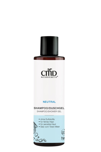 Neutral Shampoo/Duschgel mit Salz vom Toten Meer 200 ml von CMD Naturkosmetik – Produktabbildung 1