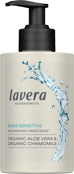 Pflegeseife Basis Sensitive 250 ml von lavera – Produktabbildung 1