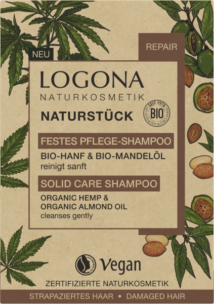 Logona Festes Shampoo Hanf & Mandelöl 60 g