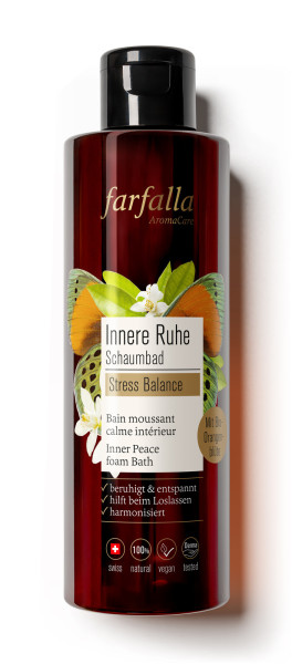 Innere Ruhe Schaumbad, Stress Balance, 200ml von farfalla – Produktabbildung 1