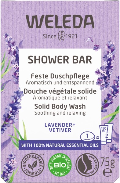 Weleda Feste Duschpflege Lavender + Vetiver 75 g
