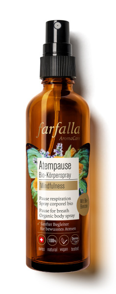 Mindfulness, Atempause Bio-Körperspray, 75ml von farfalla – Produktabbildung 1