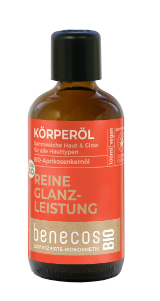 benecos Körperöl Bio-Aprikosenkernöl REINE GLANZLEISTUNG 100 ml