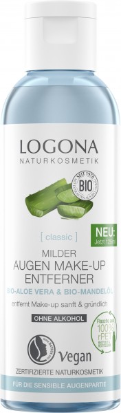 Logona CLASSIC Milder Augen Make-up Entferner Bio-Aloe Vera 125 ml