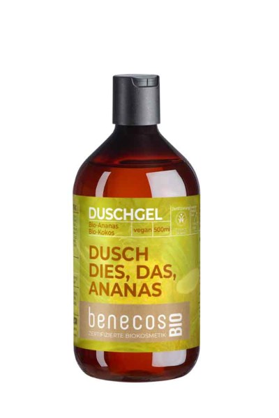benecosBIO Sommer-Edition BIO-Ananas & BIO-Kokos - Dusch dies, das, Ananas 500 ml