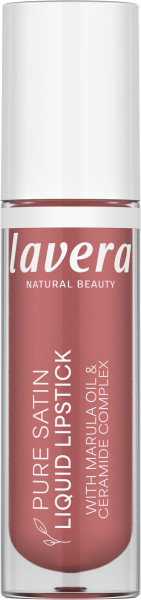 Pure Satin Liquid Lipstick -Nude Petal 02- 4 ml von lavera – Produktabbildung 1