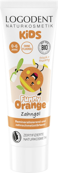 Kids Zahngel Funny Orange 75 ml von Logona – Produktabbildung 1