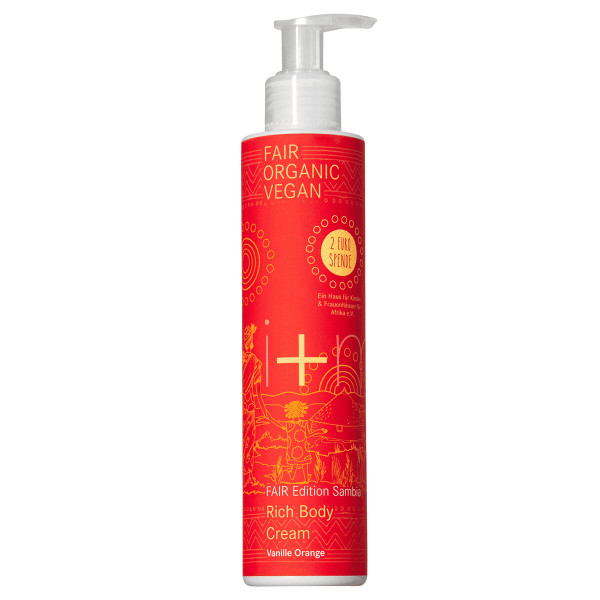i+m Fair Edition Sambia Rich Body Cream Orange Vanille 200 ml von i+m NATURKOSMETIK BERLIN – Produktabbildung 1