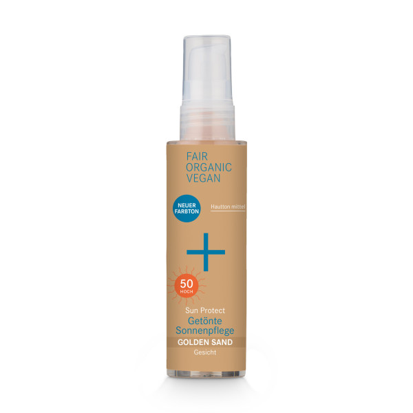 i+m Sun Protect Getönte Sonnenpflege LSF 50 Golden Sand 50 ml von i+m NATURKOSMETIK BERLIN – Produktabbildung 1