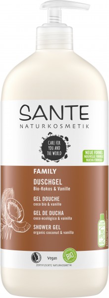 SANTE FAMILY Duschgel Bio-Kokos & Vanille 950 ml