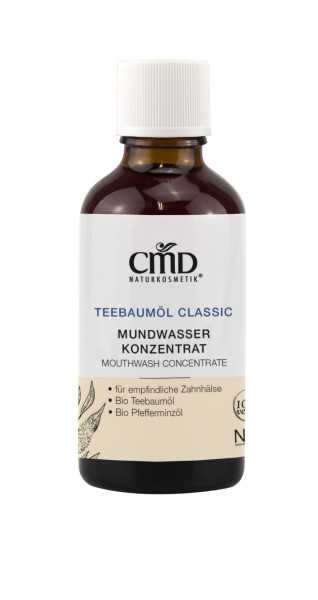 Teebaumöl Classic Mundwasser Konzentrat / Mouthwash Concentrate 50 ml von CMD Naturkosmetik – Produktabbildung 1