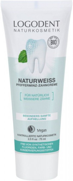 Logona NATURWEISS Pfefferminz Zahncreme 75 ml