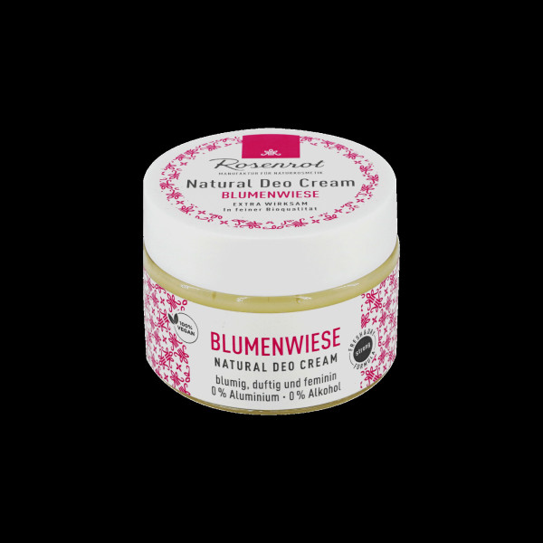 Deo Creme Blumenwiese - vegan (100% natural) 50 g von Rosenrot Naturkosmetik – Produktabbildung 1