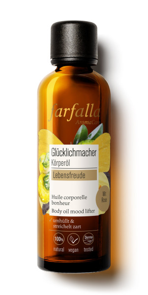 Lebensfreude, Glücklichmacher Körperöl, 75ml von farfalla – Produktabbildung 1