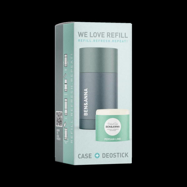 BEN&ANNA Case & Deostick Refill Starterset Persian Lime 40 g – Produktabbildung 1