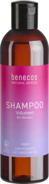 benecos Natural Basics Shampoo Volumen - Bio-Bambus 250 ml – Produktabbildung 1