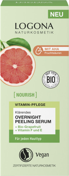 NOURISH klärendes Overnight Peeling Serum 50 ml von Logona – Produktabbildung 1