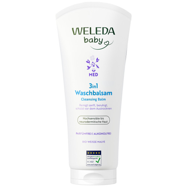 WELEDA Med 3in1 Waschbalsam Weiße Malve 200 ml – Produktabbildung 1