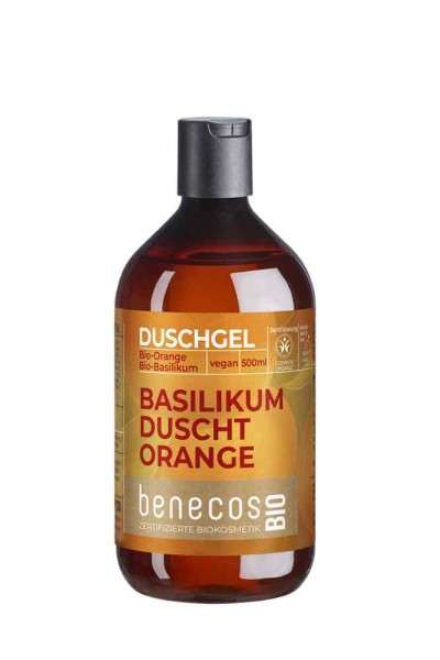 benecosBIO Sommer-Edition BIO-Basilikum & BIO-Orange - BASILIKUM DUSCHT ORANGE 500 ml