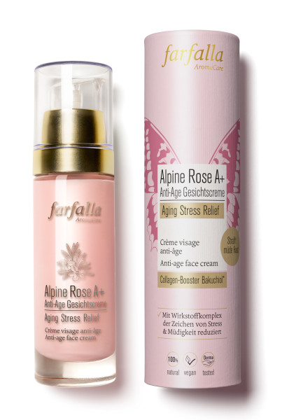 Alpine Rose A+ Anti-Age Gesichtscreme, Aging Stress Relief, 30ml von farfalla – Produktabbildung 1