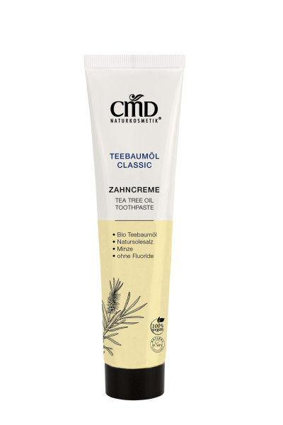 Teebaumöl Zahncreme mit Bio Teebaumöl 75 ml von CMD Naturkosmetik – Produktabbildung 1